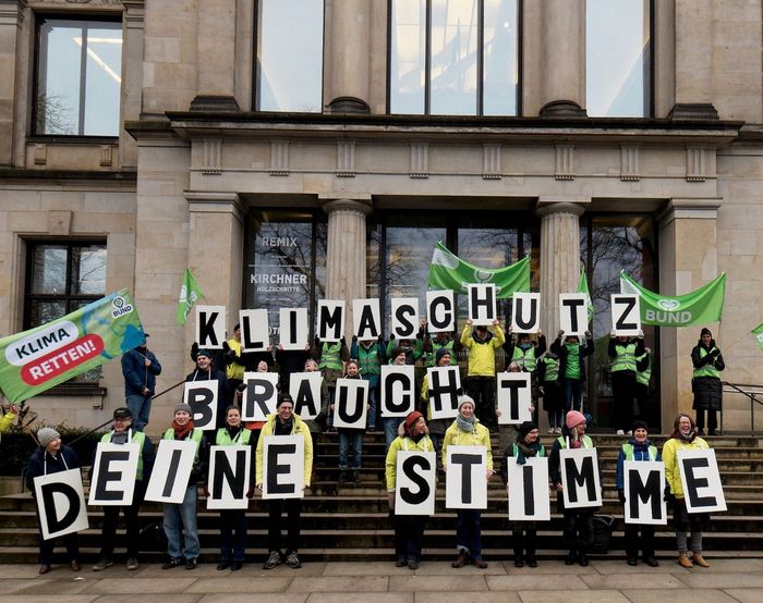 Gemeinsame Aktion zum Klimastreik