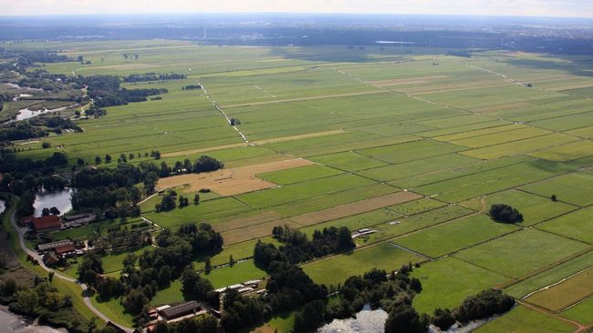 Das Blockland von oben