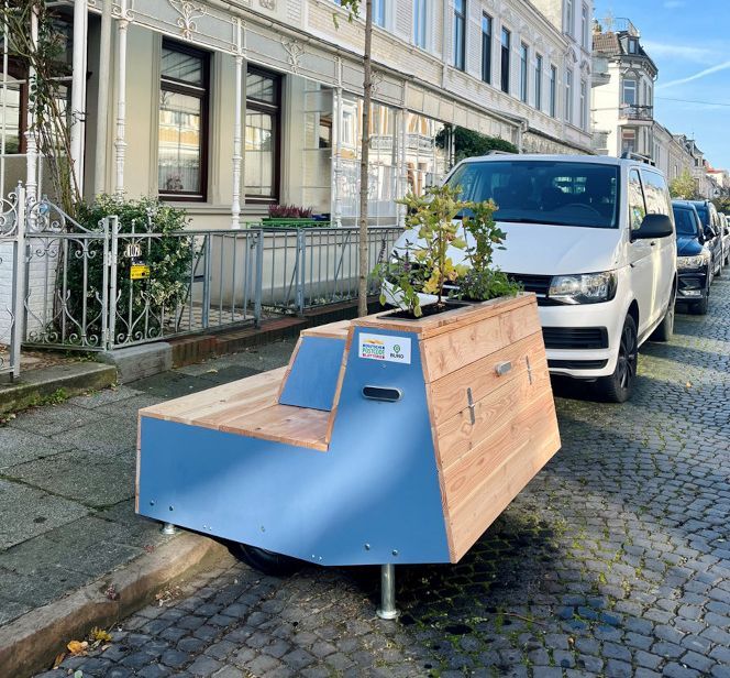 Parklet in der Braunschweiger Straße