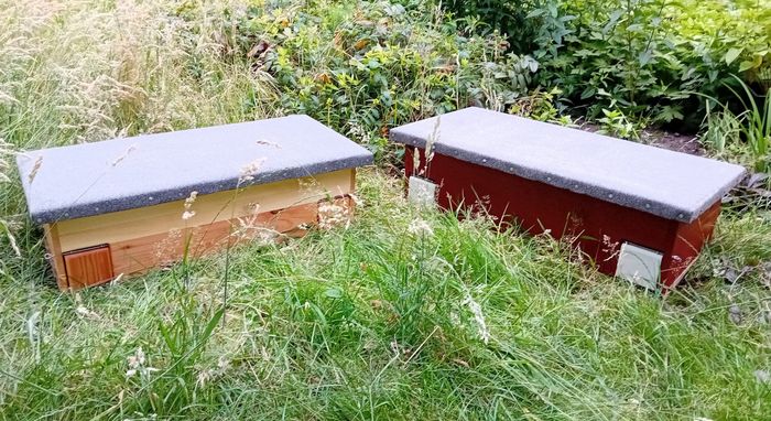 Die gezeigten Igelhäuser können selbst gebaut werden.